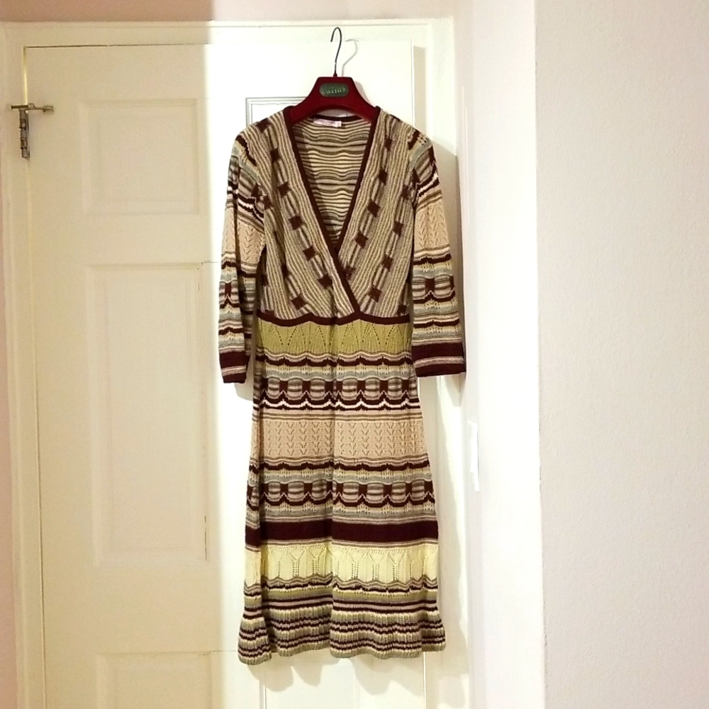 Calypso St. Barth Printed Knit Dress Size L